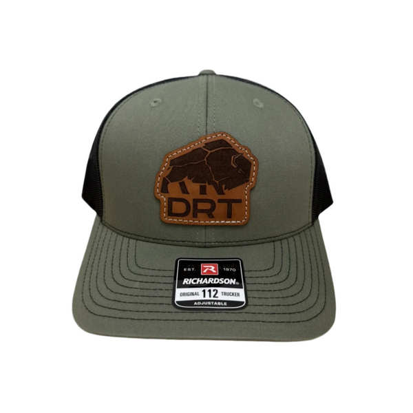 DRT Logo Leather Patch Hat