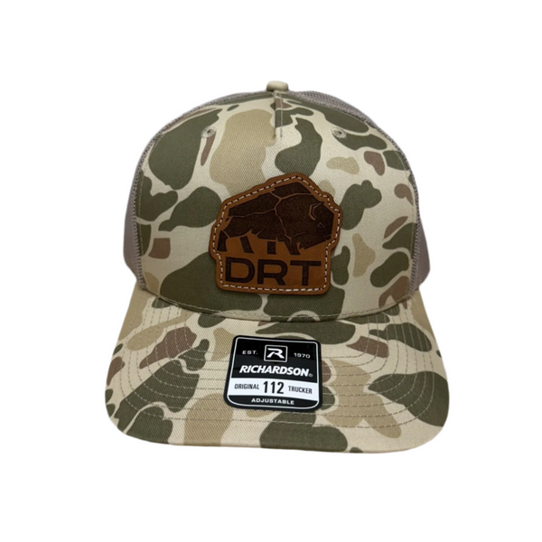 DRT Logo Leather Patch Hat
