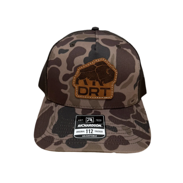 DRT Logo Leather Patch Hat