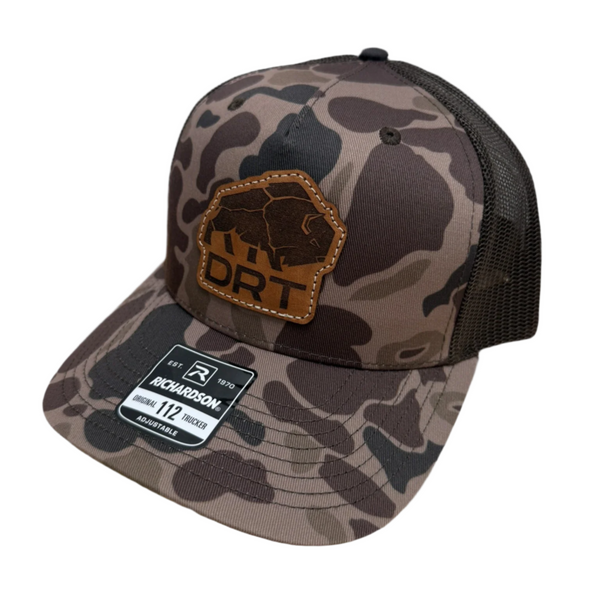 DRT Logo Leather Patch Hat