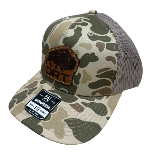DRT Logo Leather Patch Hat