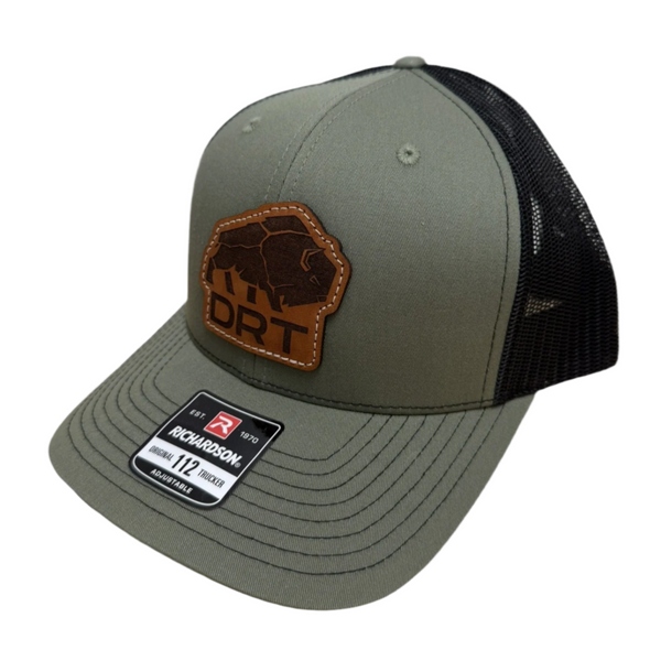 DRT Logo Leather Patch Hat