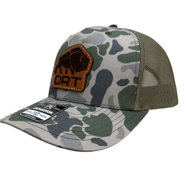 DRT Logo Leather Patch Hat